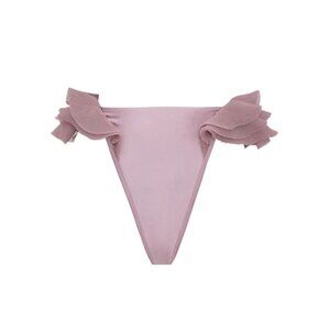 NWT Andrea Iyamah Salama Lilac High-Rise Bikini Bottom‎ High-Leg Cut XXL